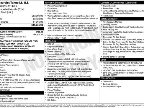 Used 2020 Chevrolet Tahoe LS w/ Max Trailering Package image 17