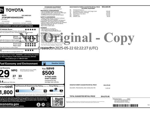 Used 2025 Toyota RAV4 XLE AWD/4WD image 2