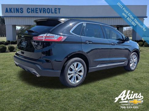 Used 2021 Ford Edge Titanium w/ Cargo Accessory Package FWD image 4