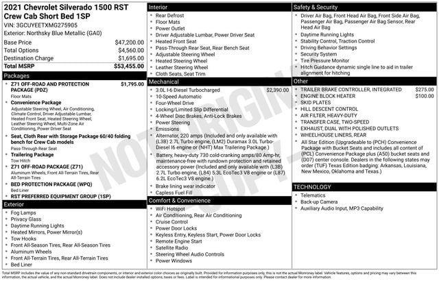 Used 2021 Chevrolet Silverado 1500 RST AWD/4WD image 32