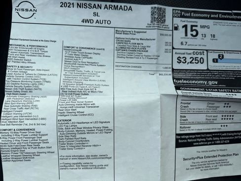 Used 2021 Nissan Armada SL w/ Captain's Chairs Package image 42