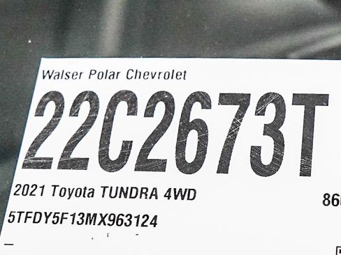 Used 2021 Toyota Tundra SR5 w/ TRD Off-Road Package AWD/4WD image 31