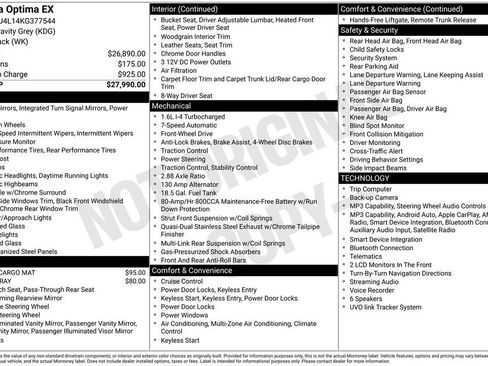 Used 2019 Kia Optima EX image 2