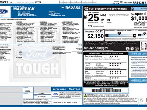 Used 2024 Ford Maverick Lariat w/ FX4 Off-Road Package AWD/4WD image 2
