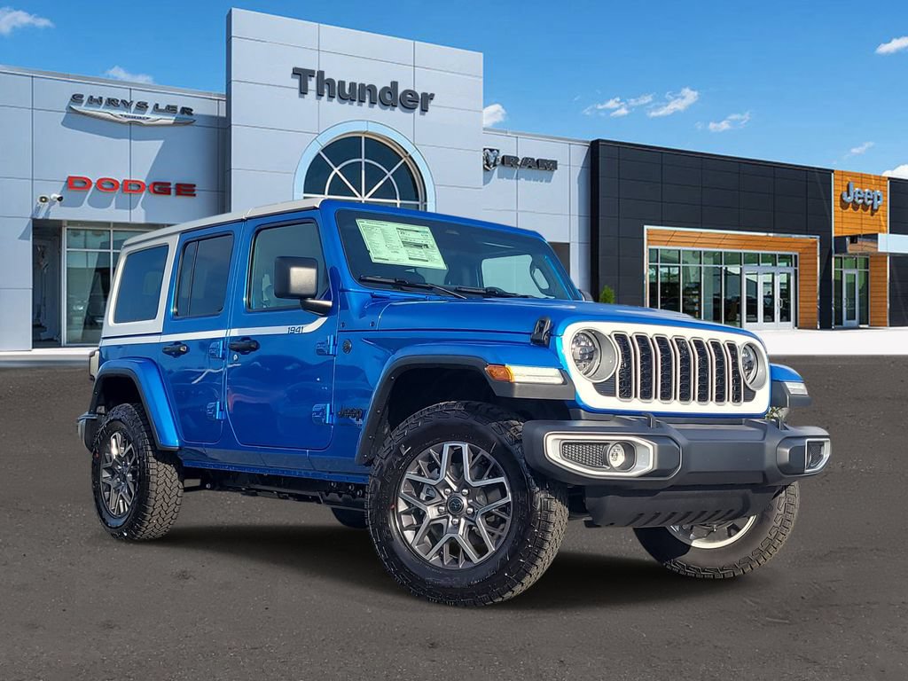 New 2026 Jeep Wrangler Unlimited Sahara w/ Whitecap Package AWD/4WD 360° Tour