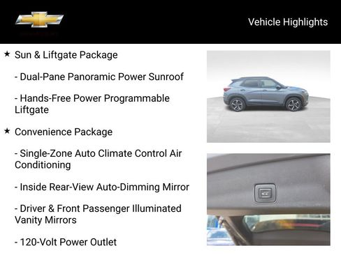 Used 2021 Chevrolet TrailBlazer RS w/ Sun and Liftgate Package AWD/4WD image 19