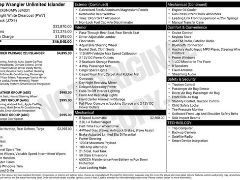 Used 2021 Jeep Wrangler Unlimited Islander image 35