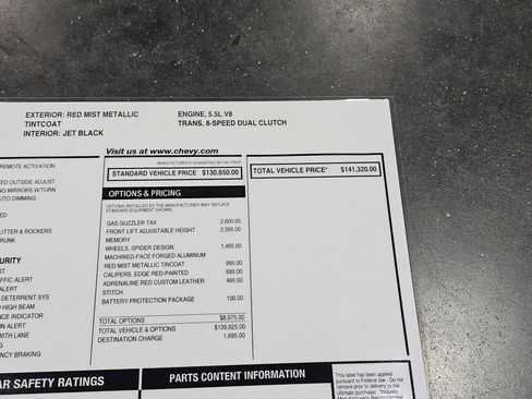 Used 2024 Chevrolet Corvette Z06 w/ Battery Protection Package RWD image 24