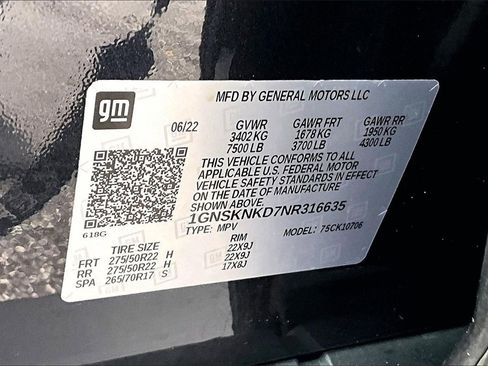 Certified 2022 Chevrolet Tahoe LT w/ Luxury Package image 17