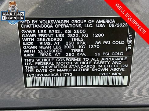 Used 2024 Volkswagen Atlas SE image 33
