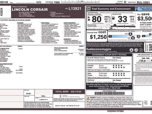 Used 2024 Lincoln Corsair Grand Touring w/ Equipment Group 301A AWD/4WD image 29
