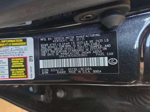 Certified 2025 Lexus ES 350 F Sport FWD image 35