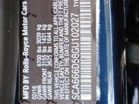 Certified 2016 Rolls-Royce Dawn RWD image 1