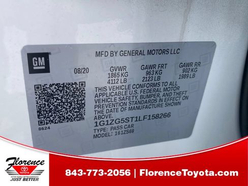 Used 2020 Chevrolet Malibu RS w/ LPO, Convenience Package 1 FWD image 19