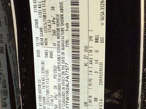 Used 2020 Ford F150 Raptor w/ Equipment Group 802A Luxury image 48