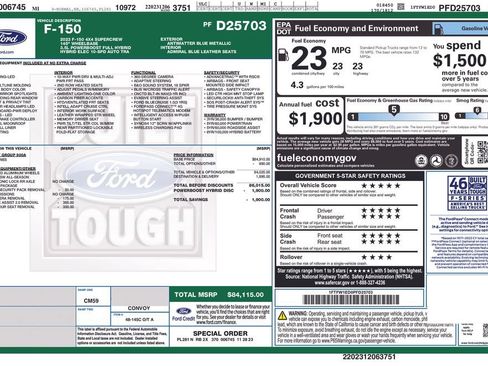 Used 2023 Ford F150 Limited AWD/4WD image 2