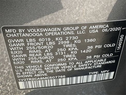 Used 2021 Volkswagen Atlas SEL Premium image 33