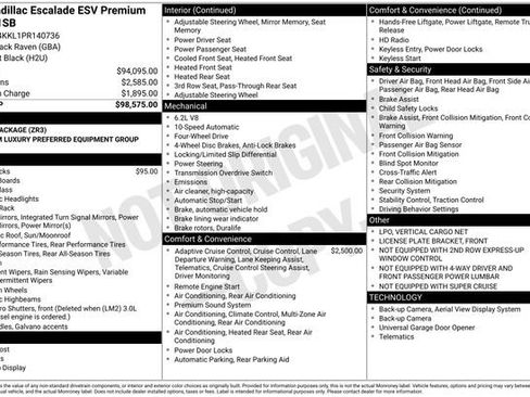 Used 2023 Cadillac Escalade ESV Premium Luxury AWD/4WD image 7