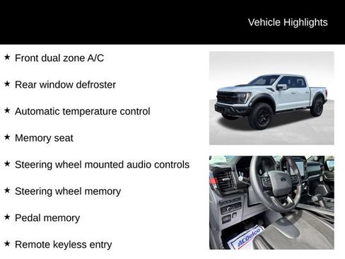 Used 2023 Ford F150 Raptor w/ Equipment Group 802A Raptor R AWD/4WD image 14
