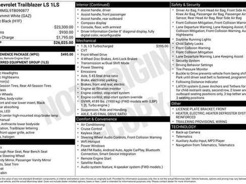 New 2026 Chevrolet TrailBlazer LS w/ LS Convenience Package FWD image 2