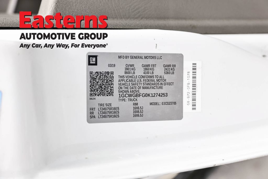Used 2019 Chevrolet Express 2500 Extended w/ Safety Package RWD image 35
