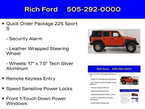 Used 2020 Jeep Wrangler Unlimited Sport S AWD/4WD image 65