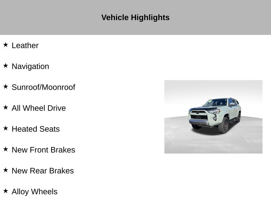 Used 2022 Toyota 4Runner TRD Off-Road Premium w/ TRD Black Wheel Package (TMS) AWD/4WD image 9