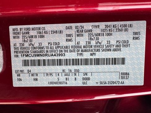 Certified 2024 Ford Escape ST-Line w/ Tech Pack #1 image 27