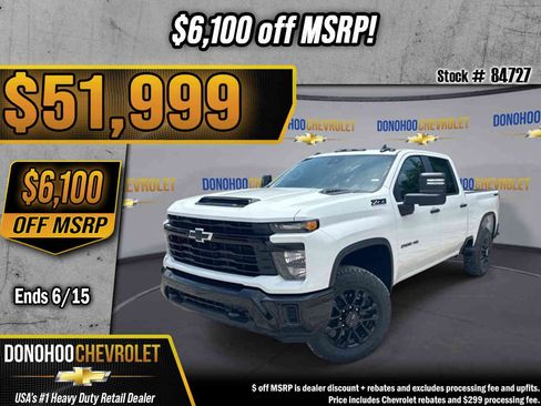 New 2026 Chevrolet Silverado 2500 Custom w/ Custom Blackout Package AWD/4WD image 1