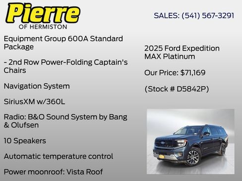 Certified 2025 Ford Expedition Max Platinum image 7