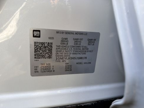 Used 2025 Chevrolet Traverse RS w/ LPO, Floor Liner Package image 35