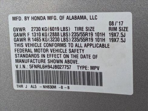 Used 2018 Honda Odyssey Elite image 27