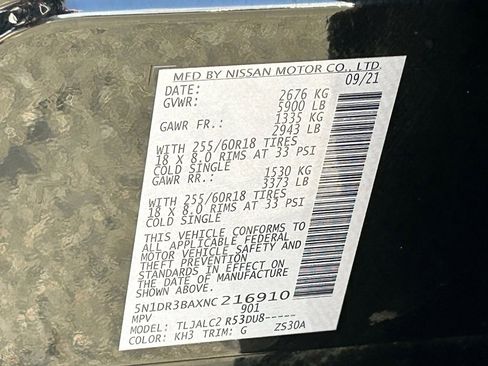 Used 2022 Nissan Pathfinder SV image 30