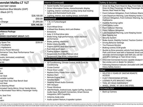 Used 2024 Chevrolet Malibu LT FWD image 12