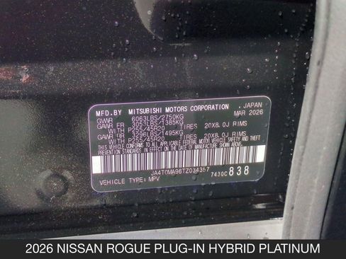New 2026 Nissan Rogue Platinum AWD/4WD image 27