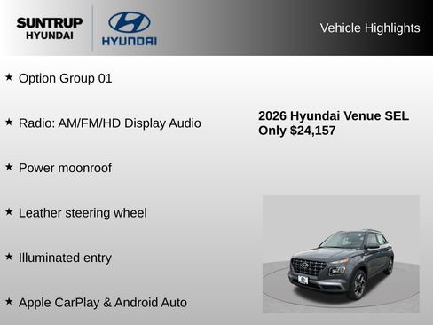 Used 2026 Hyundai Venue SEL FWD image 8