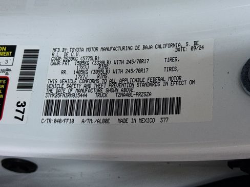 Certified 2024 Toyota Tacoma SR5 RWD image 34
