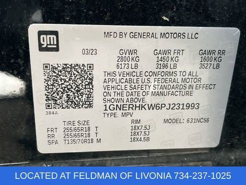 Certified 2023 Chevrolet Traverse LT w/ LPO, Floor Liner Package image 32