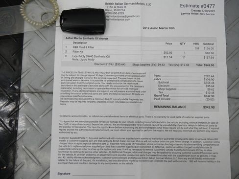Used 2012 Aston Martin DBS Carbon Black RWD image 43