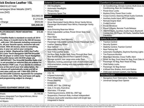 Used 2014 Buick Enclave Leather image 4