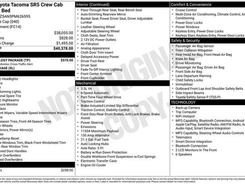 Used 2023 Toyota Tacoma SR5 w/ Technology Package AWD/4WD image 5