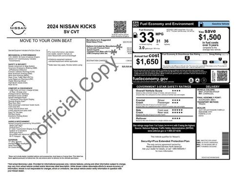 Used 2024 Nissan Kicks SV image 34