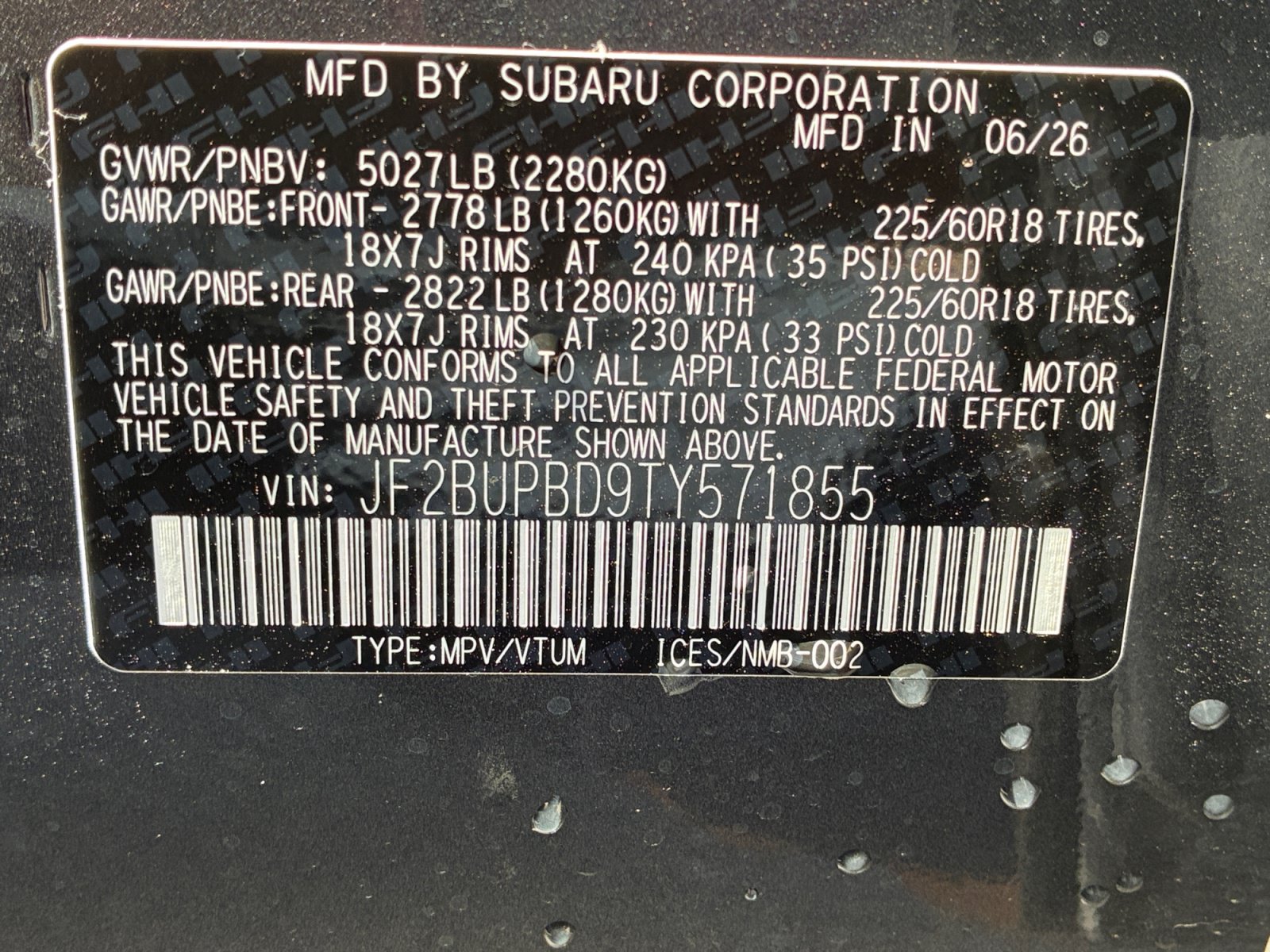 New 2026 Subaru Outback Premium AWD/4WD image 37