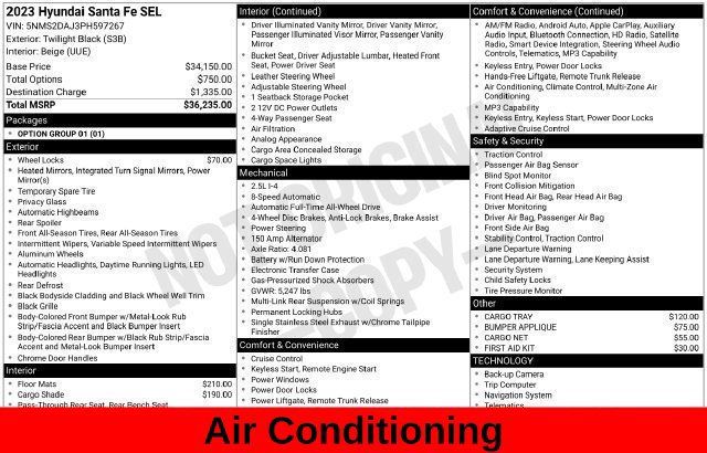 Used 2023 Hyundai Santa Fe SEL AWD/4WD image 15