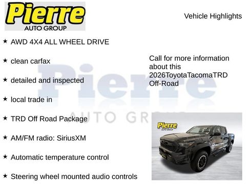Used 2026 Toyota Tacoma TRD Off-Road AWD/4WD image 7