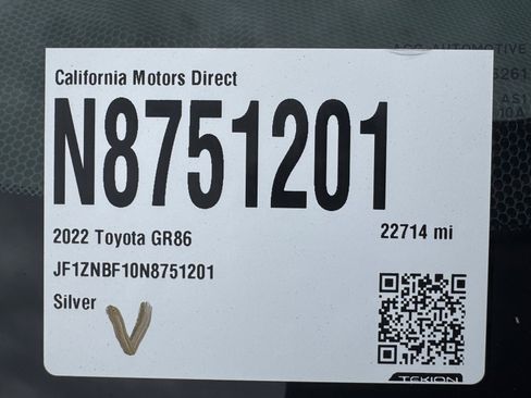 Used 2022 Toyota GR86 Premium w/ ALL Weather Mat Package (TMS) RWD image 19