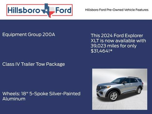 Used 2024 Ford Explorer XLT AWD/4WD image 3