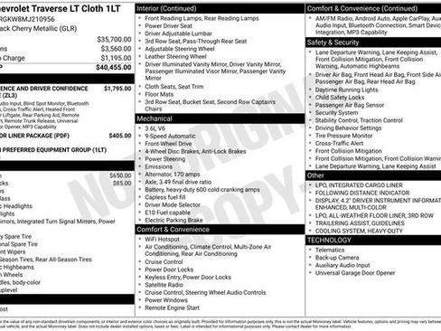 Used 2021 Chevrolet Traverse LT FWD image 2