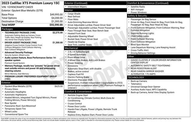 Used 2023 Cadillac XT5 Premium Luxury w/ Technology Package FWD image 15