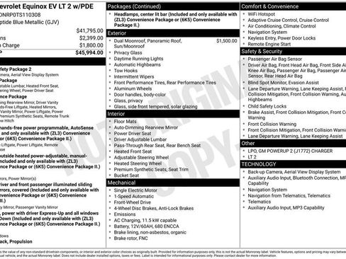 New 2026 Chevrolet Equinox EV LT image 11
